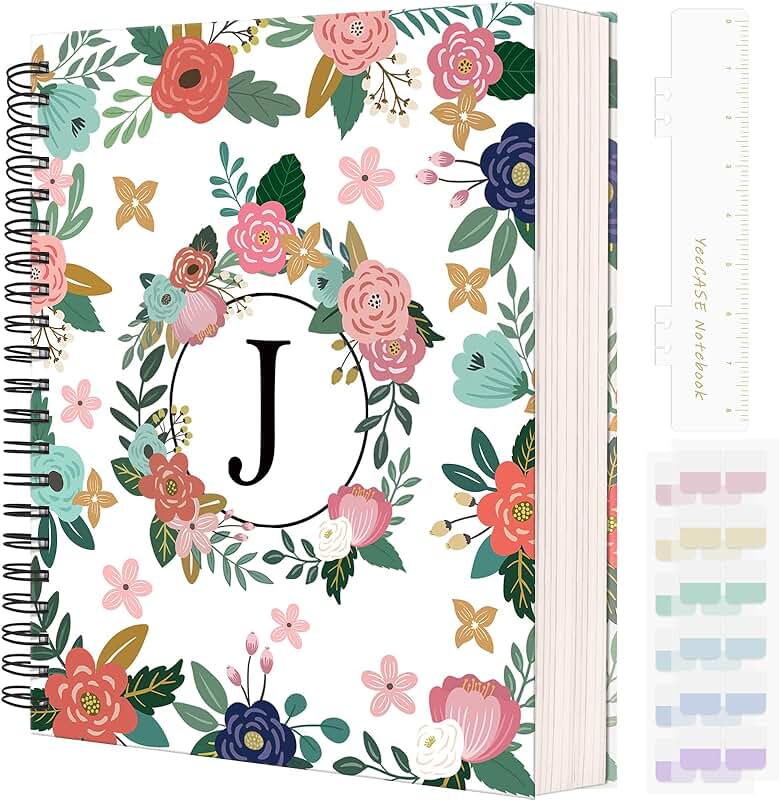 Large 8.5" x 11" Spiral Notebook with 300 Pages