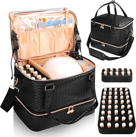 Portable Nail Polish and Tool Organizer Bag