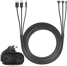 3-in-1 5m Round Cable for HTC Vive Headset and Linkbox