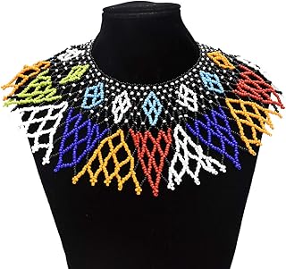 Multicolor Zulu Beaded Necklace with Maasai Design