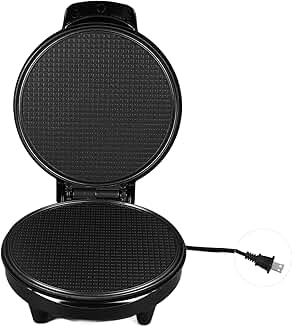 1200W Nonstick Waffle Cone Maker with Temperature Control