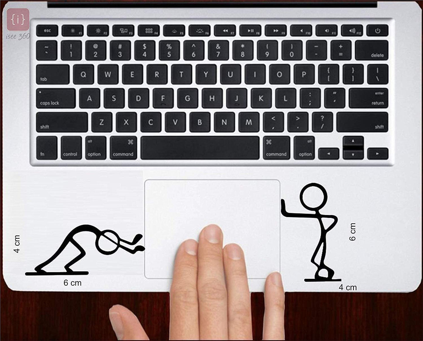 Set of four motivational and funny laptop stickers