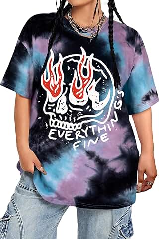 Women’s Oversized Tie Dye Short Sleeve T-Shirt