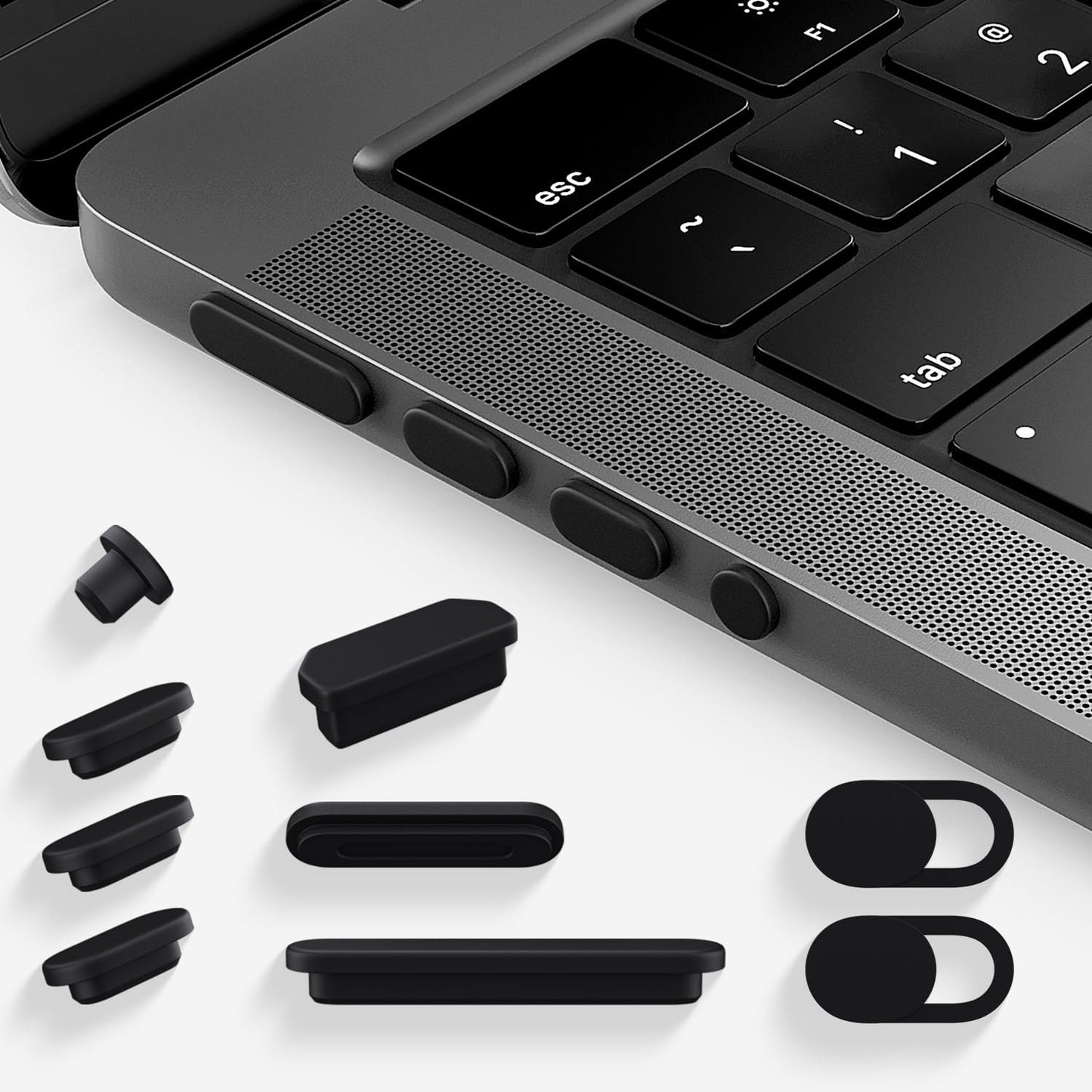 7-Piece Dust Cover and Webcam Slide Set