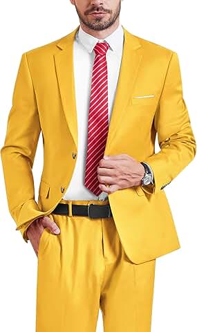 Men's Slim Fit Two-Piece Suit for Business and Events