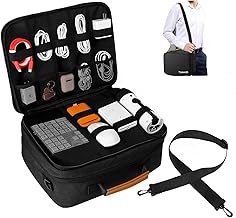 Large Electronics Travel Organizer with Shoulder Strap