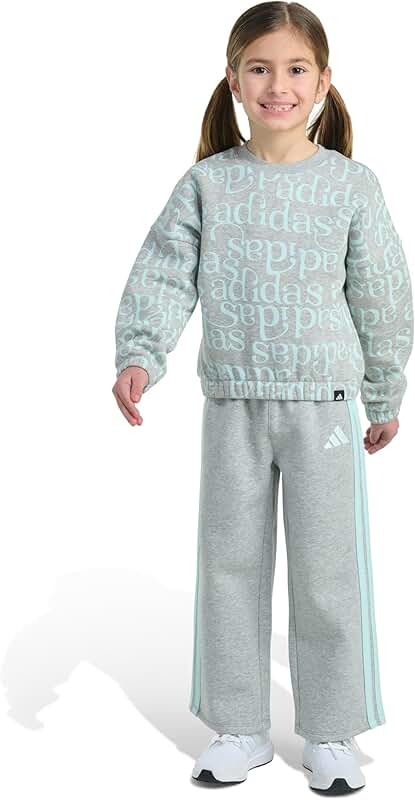 Baby Girls' Long Sleeve Top and Wide Leg Pants Set