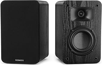 Passive bookshelf speakers with 4-inch woofer and silk dome tweeter