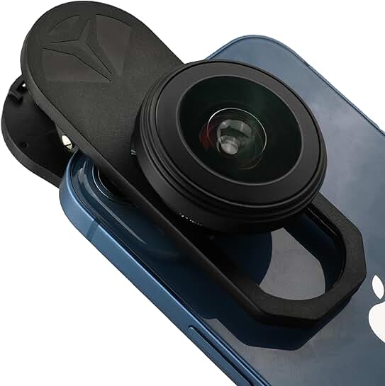 Black 200° Fisheye Lens for Smartphones
