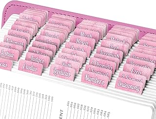 Pink Leather Look Bible Tabs for Old and New Testaments