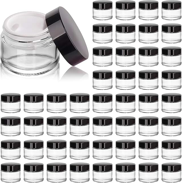 48 Pack of 2oz Glass Jars with Lids