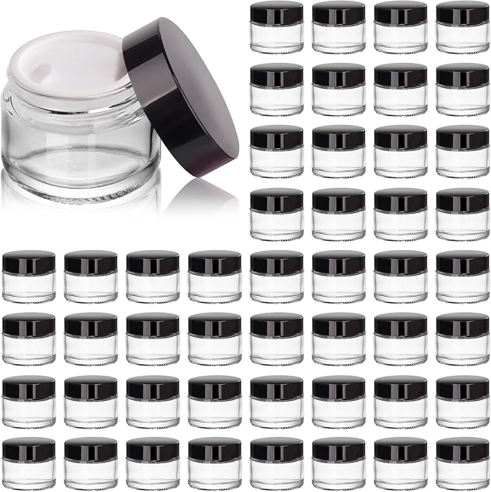 48 Pack of 2oz Glass Jars with Lids