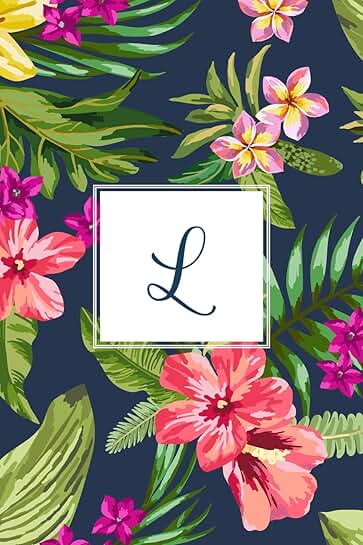 Tropical Floral 150-Page Lined Journal, 6x9 Inches