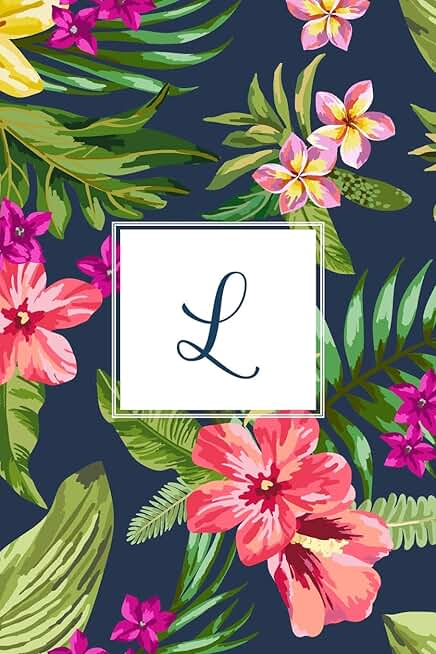 Tropical Floral 150-Page Lined Journal, 6x9 Inches