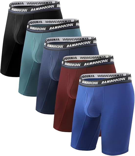 Men's Long Boxer Briefs Multi-Pack
