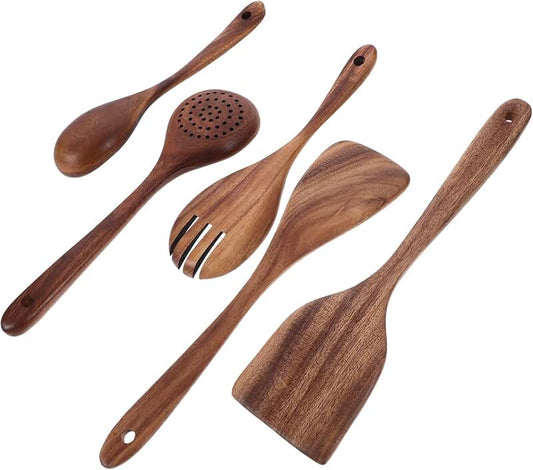 Practical Kitchen Utensils Set with Storage and Comfortable Handles