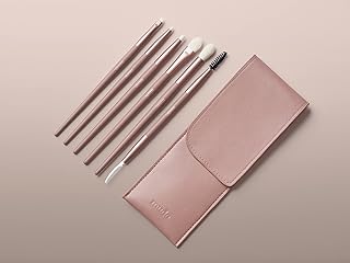 6-Piece Eye Makeup Brush Set in Portable Pouch