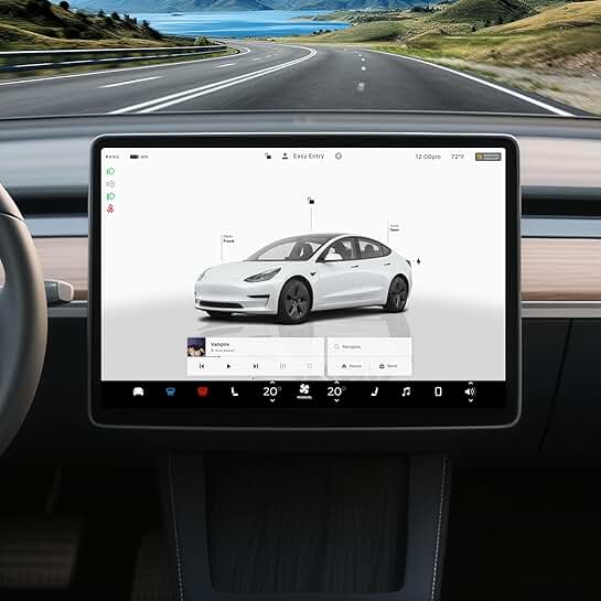 4-Way Adjustable Screen Swivel Mount for Tesla Model Y and 3
