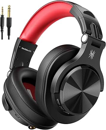Wireless Over-Ear Headphones with 72H Playtime and Wired Options