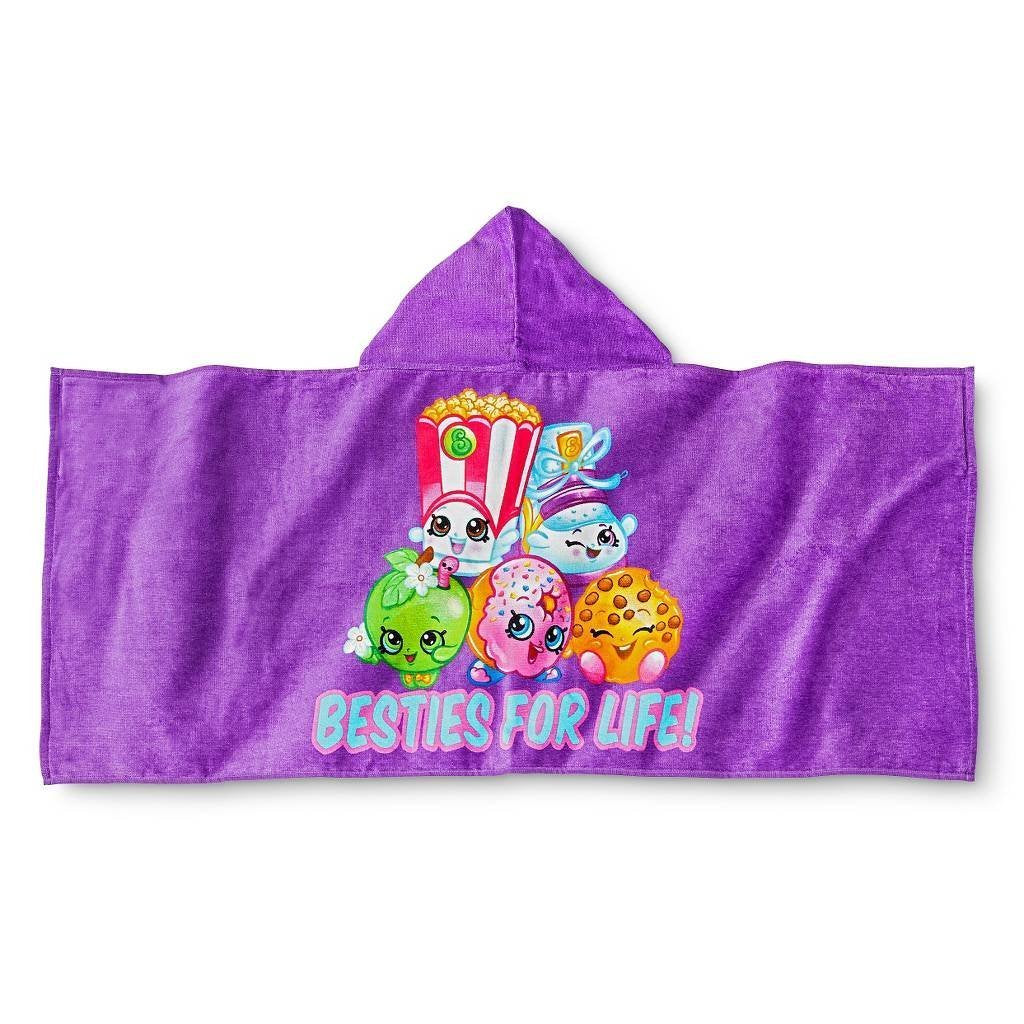 Shopkins Hooded Towel Purple)