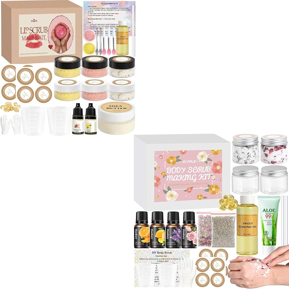 Organic DIY Lip and Body Scrub Kit