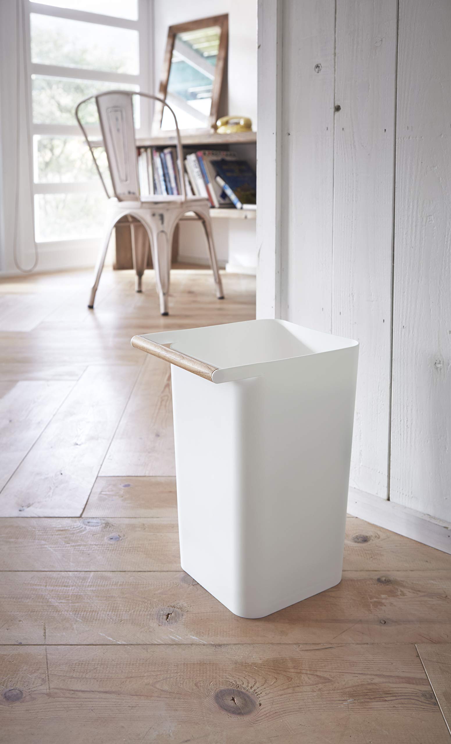 home Como Trash Can, One Size, White  3132