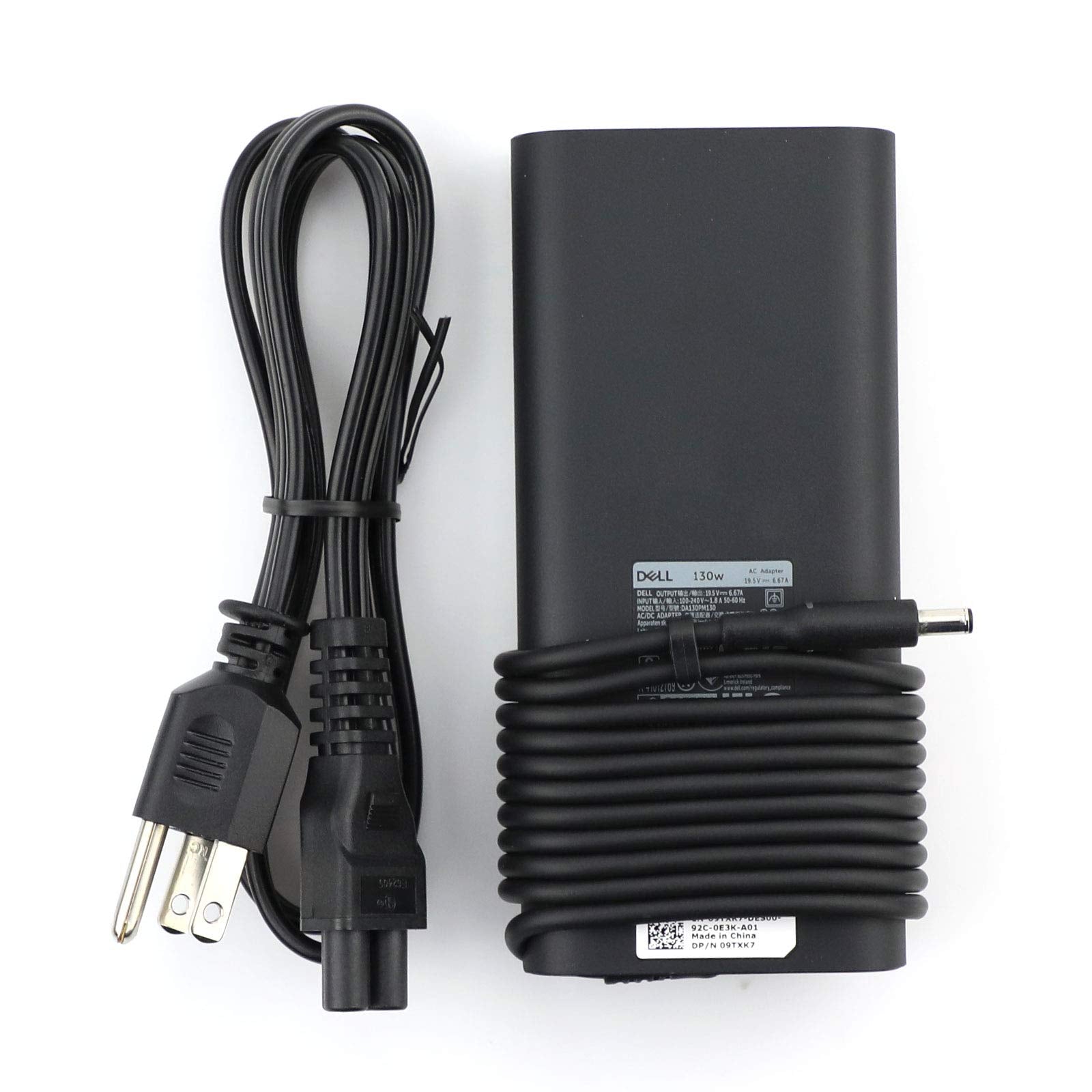Original XPS 15 Laptop Charger 130W(watt) AC Power Adapter(Power Supply) with 3 Prong Power Cord - Precision M3800 5510 5520 5530,XPS 9530 9550 9560 9570