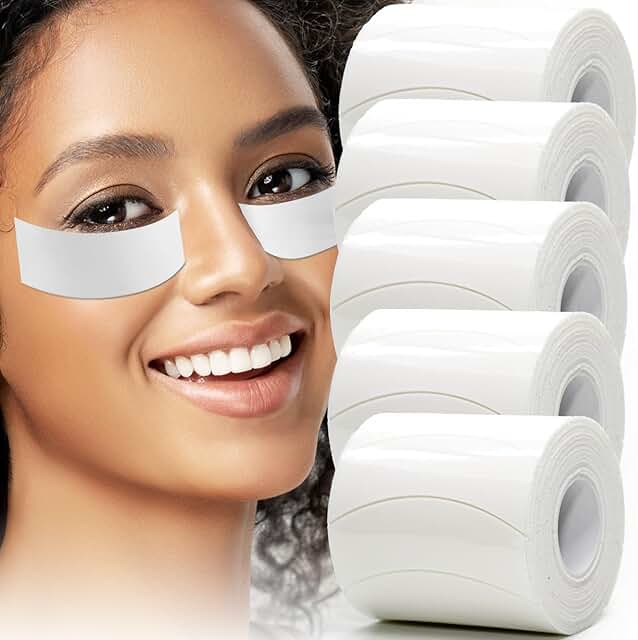 White Foam Eye Pads for Lash Extensions, 625 Pack