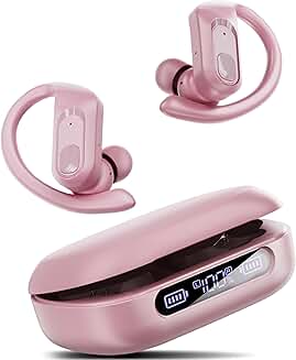 Wireless Noise Cancelling Earbuds with Long Battery and Waterproof Design
