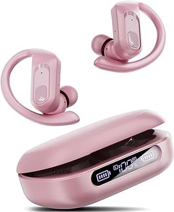 Wireless Noise Cancelling Earbuds with Long Battery and Waterproof Design