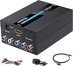 Aluminum HDMI to YPbPr RCA Converter, 1080P Support