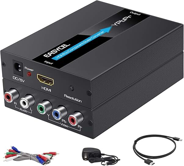 Aluminum HDMI to YPbPr RCA Converter, 1080P Support
