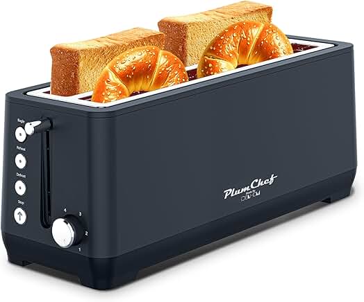 4-Slice Toaster with Wide Slots and Warming Rack