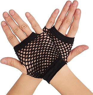 Short Fishnet Fingerless Gloves for Women