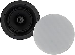 Pair of 6.5-inch ceiling speakers with swivel tweeter