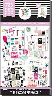 Happy Planner Sticker Pack with 725 Stickers in Multiple Colors