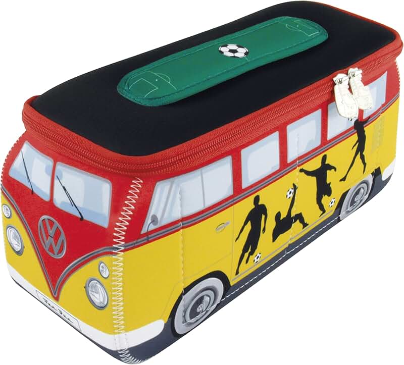 Neoprene Travel Makeup Bag with Bus Design