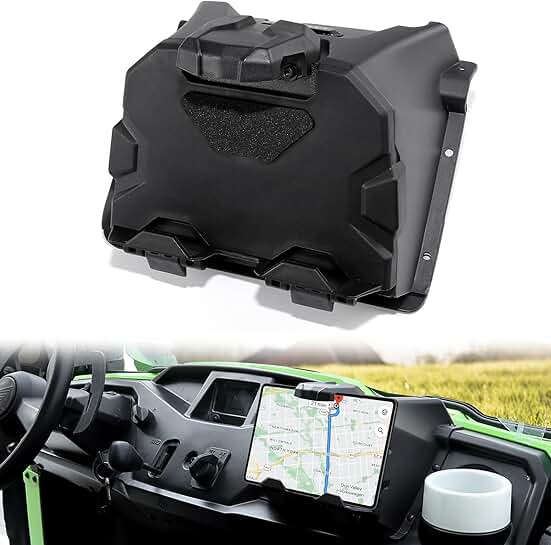 Adjustable Tablet and Phone Holder with Storage for Honda Pioneer