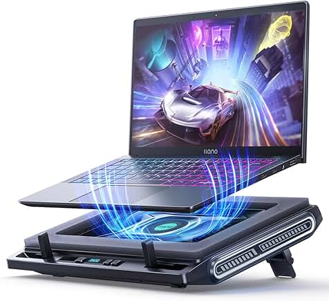 Laptop Cooling Pad with Adjustable Fan and Stand