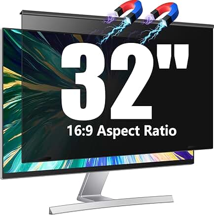 Magnetic 32-inch Privacy Screen Filter for Widescreen Monitors