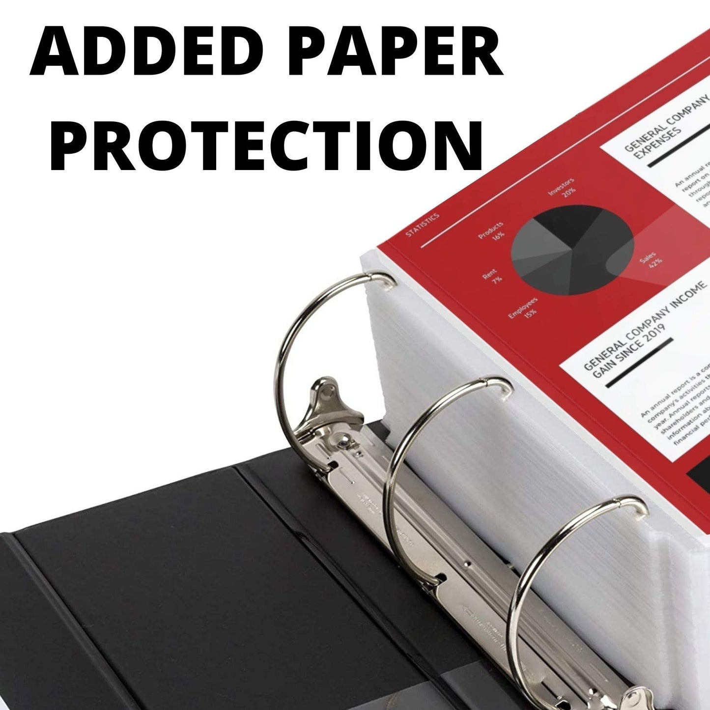 6 Inch 3 Ring Heavy Duty Binder with Pockets
