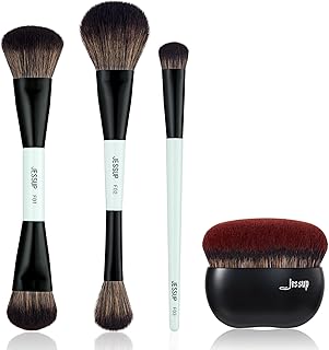 Double-Sided Makeup Brush Set with Foundation Brush