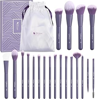 20-Piece Vegan Makeup Brush Set with Face Mask Brush