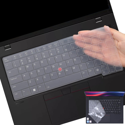 Two Clear TPU Keyboard Covers for 14-Inch Laptops