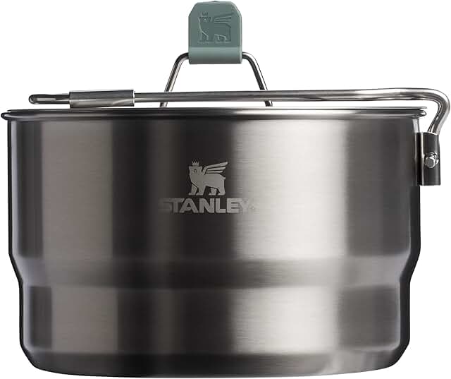 14-Piece Stainless Steel Camping Cookware Set