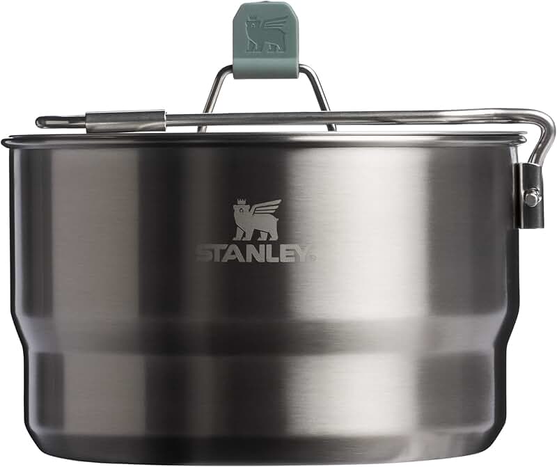 14-Piece Stainless Steel Camping Cookware Set