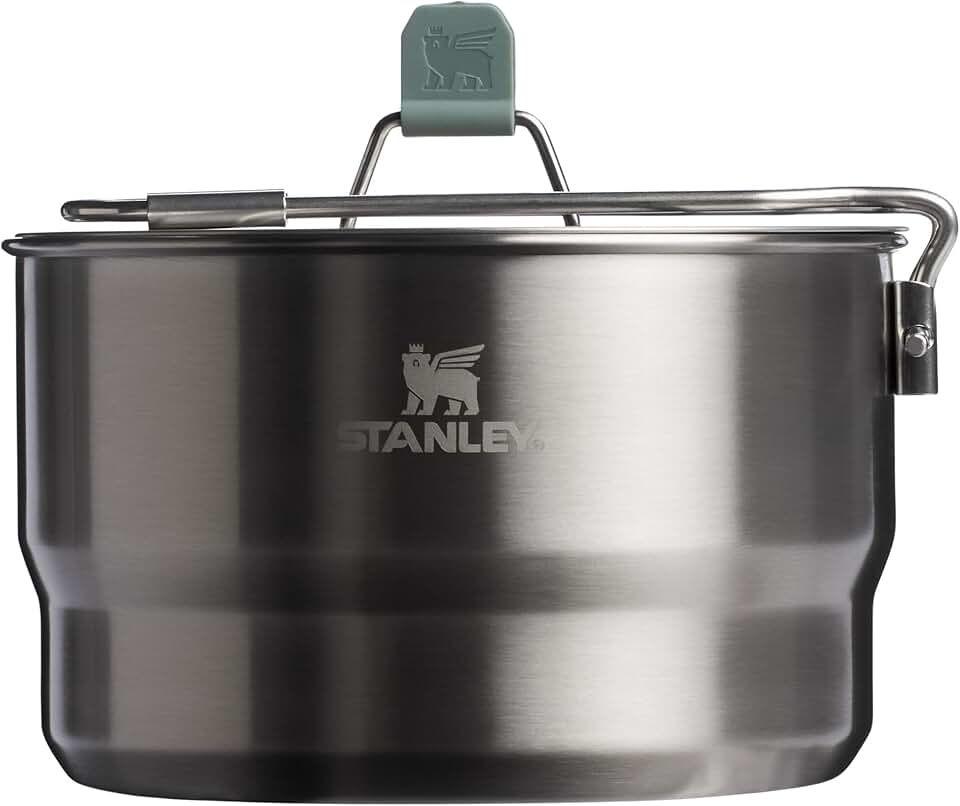 14-Piece Stainless Steel Camping Cookware Set
