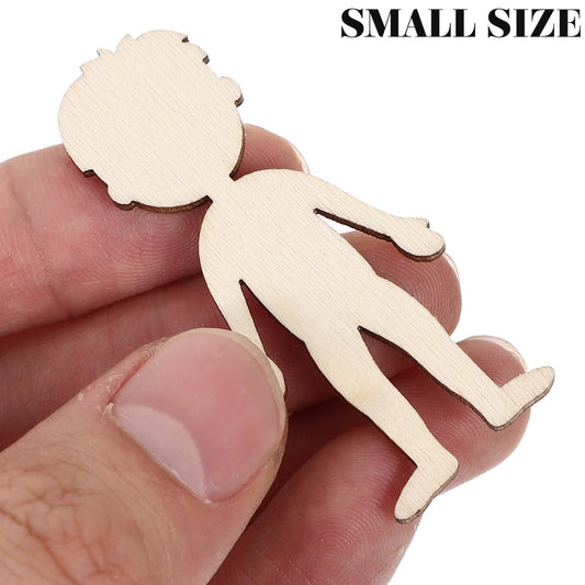 Wooden Boy Cutouts DIY Kit 50pcs