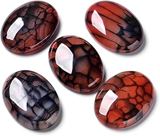 Natural Oval Cameo and Chakra Gemstone Cabochons