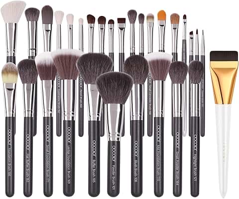 29-Piece Professional Makeup Brush Set for Face and Blending